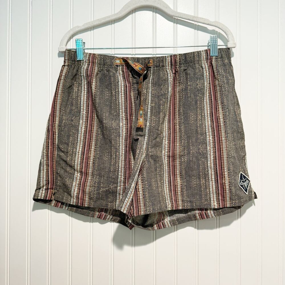 Prana Indigo Heritage Shorts Belted Waist Mens Small